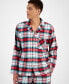 Family Pajamas Men's 2-Pc. Winterton Cotton Plaid Notch-Collar Pajamas Set, Created for Macy's