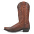 Laredo Gentry Tooled Inlay Embroidered Snip Toe Cowboy Mens Brown Casual Boots