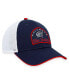 Men's Navy, White Columbus Blue Jackets Fundamental Adjustable Hat