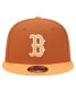 Men's Brown Boston Red Sox Spring Color Two-Tone 9FIFTY Snapback Hat