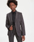 Big Boys Mini Houndstooth Slim Fit Stretch Suit