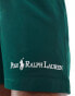 Polo Ralph Lauren Traveler script logo longer length swim shorts in mid green