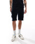 Brave Soul towelling co-ord cargo shorts in navy