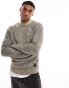 Jack & Jones twisted heavy jumper in beige