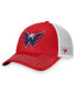 Men's Red, White Washington Capitals Slouch Core Primary Trucker Snapback Hat