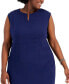 Plus Size Sleeveless Sheath Dress