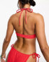 Weekday Move bikini top in red