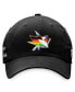 Men's Black San Jose Sharks Team Logo Pride Adjustable Hat