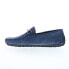 Bruno Magli Xander BM3XANK1 Mens Blue Suede Loafers & Slip Ons Moccasin Shoes 8