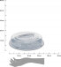 5five Pojemnik na ciasto okrągły z pokrywą TRANSPARENT, Ø 35 cm