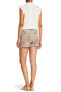 Democracy 153948 Women's Floral Print Drawstring Dutp Dusty Color Shorts Sz. 14