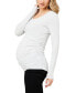 Maternity Organic Cotton Lift Up Nursing Top