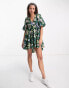 Nobody's Child Vienna balloon sleeve mini dress in oversized floral