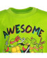 Toddler Boys Michelangelo Leonardo Raphael T-Shirt and Mesh Shorts Outfit Set to