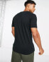 Polo Ralph Lauren pima cotton slim fit t-shirt in black with multi pony logo