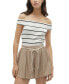 Women's Willow Striped Off-The-Shoulder Top