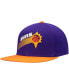 Men's Purple and Orange Phoenix Suns Hardwood Classics Snapback Hat