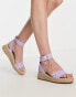 RAID Alice flatform espadrilles in lilac