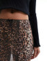 ASOS DESIGN mini skirt in leopard print