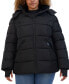 Plus Size Faux-Fur-Trim Hooded Puffer Coat