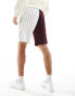 New Era Boston Red Sox panelled mesh shorts in burgundy exclusive to ASOS