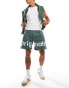 Jack & Jones loose fit basketball short in green