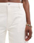 ASOS DESIGN tailored jeans with tapered leg in ecru