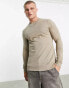 ASOS DESIGN muscle sweatshirt in beige