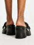 Public Desire Oslo chunky heeled sandals in black