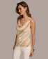 Donna Karan Women's Cowlneck Sleeveless Top