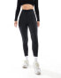 ASOS 4505 Hourglass ruched front high waist gym leggings in high shine black