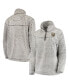 Women's Gray Vegas Golden Knights Sherpa Quarter-Zip Pullover Jacket