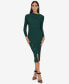 Women's Rib-Knit Long-Sleeve Sweater Dress