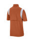 Men's Texas Orange Texas Longhorns Coach Short Sleeve Quarter-Zip Jacket