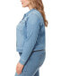 Trendy Plus Size Pixie Long Sleeve Denim Jacket