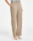 Petite Extended-Tab Straight-Leg Pants