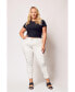 Plus Size Mid Rise Boyfriend Pants