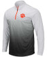 Men's Gray Clemson Tigers Magic Team Logo Quarter-Zip Jacket