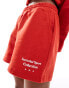 The Couture Club co-ord sartorial sport jersey shorts in red