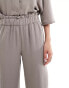 JDY Tall high waist wide leg trousers co-ord in taupe