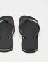 Havaianas Brasil Logo flip flops in black