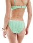 & Other Stories gingham bikini bottom in green