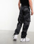 adidas Originals camo cargo pants in black