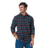 Men's Organic Flannel Shirt with Suede Detail