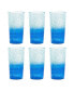 Oceanic Ombre Jumbo Premium Acrylic Glasses, Set of 6