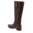 Trotters Larkin T1968-293 Womens Brown Wide Leather Zipper Knee High Boots 6