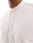 Jack & Jones overhead linen shirt in beige