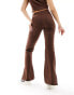 Fila flared leggings in brown