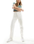 Levi's 501 crop straight fit jean in white