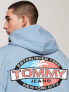 Tommy Jeans Pullover Hoodie in Blue Grey